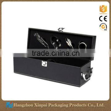 Custom Logo Single PU Leather Wine Box