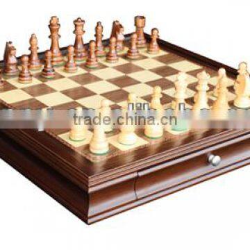 wooden comprehensive top sell chess box case