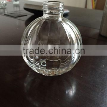 pumpkin clear glass diffuser bottle