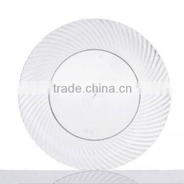 6'' Plastic Clear Seashell Plate