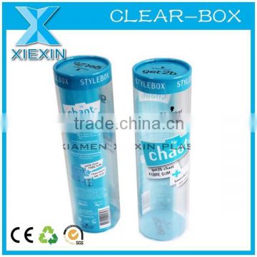 underwear clear packaging pvc cylinder box,custom design cylinder for underwear