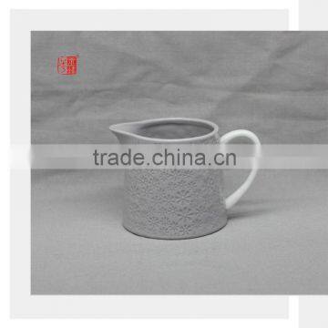 Factory Direct Wholesale Grey Ceramic Milk Pot