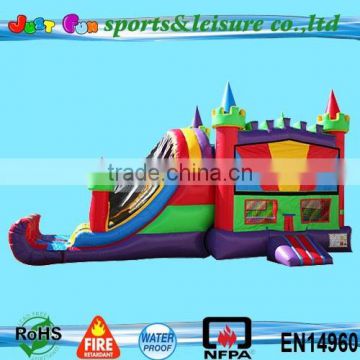 Fun House Castle Combo with Basket ball Hoop on inside 3N1 combo