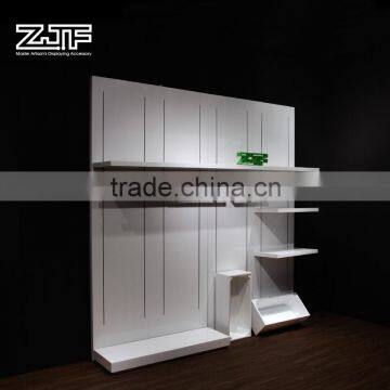 ZJF White Wood Display Clothes Rack for Retail Sale photo-3