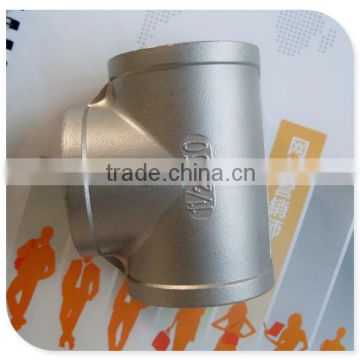 BSP S/steel equal tee fittings