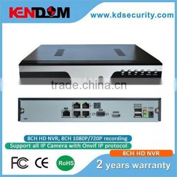 8CH H.264 Network Video Recorder 8CH HD NVR Sync playback 2ch 1080P/4ch 720P