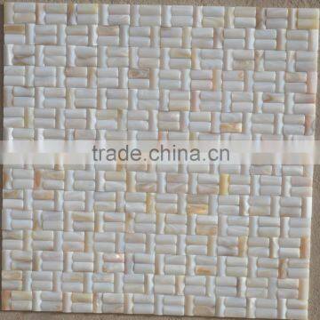 Convex freshwater shell mosaic tile,bathroom tile