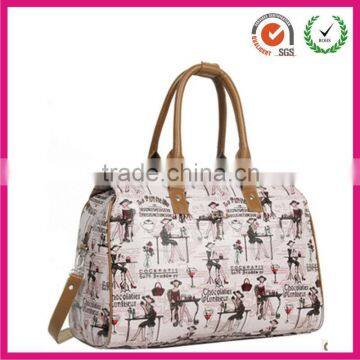 Urbane travel duffel tote bag in a fun fashionista printing                        
                                                Quality Choice