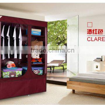 Bedroom Furniture Colorful Fabric Wardrobe photo-2
