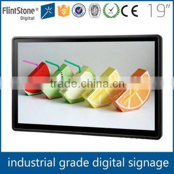 Flintstone 19 Inch Body Inducted Advertising Display Screen Restaurant Video Display Panel Circular Play Adverts Player photo-2
