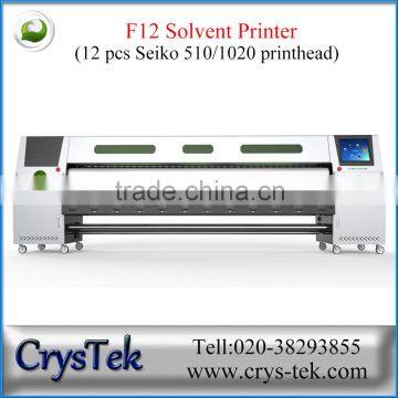 3.2m F12 indoor outdoor inkjet printer/12 pcs SPT 510-1020 printing machine