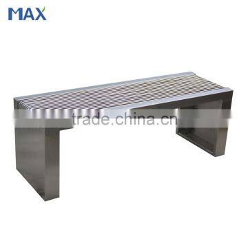 stainless outdoor bench for park