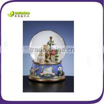 Resin animal snow globe factory