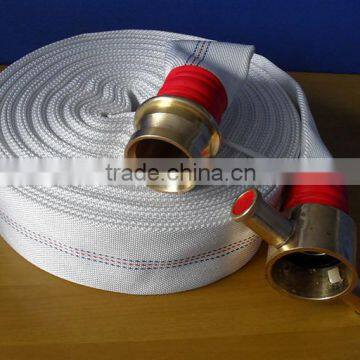 Rubber lining fire fighting hose with British copper hose connector