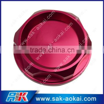 Red fuel cap cover car oil bottle cap