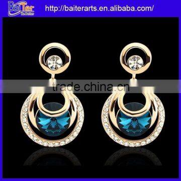Cheap Blue Crystal Indian Style Drop Earrings Jewelry Wholesale photo-6