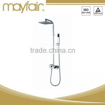 Chrome rain hand shower square overhead shower head shower combination