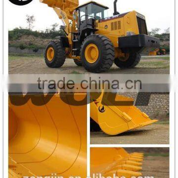 Road construction ZL50G wheel loader with stone bucket SEM teeth rock bucket