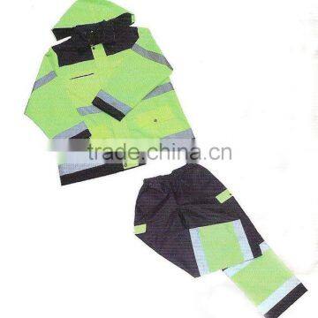 polyester Reflective Raincoat