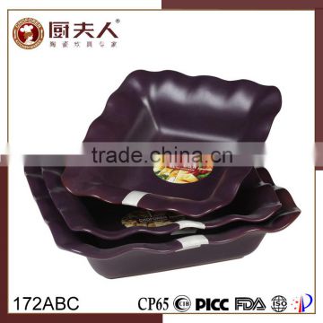 HEAT RESISTANCE CERAMIC SQUARE BAKING PLATE