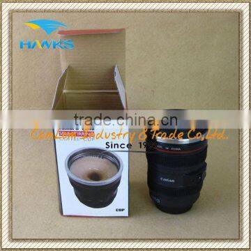 automatic camera lens stirring coffee mug