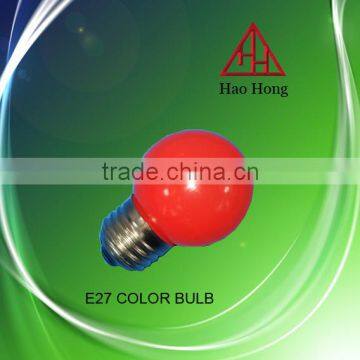 HAO HONG E27 COLOR bulb 1W led changing color lamp/ high quality Energy Saving Lighting Bulbs