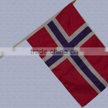 Hand Shaking Norway Flag