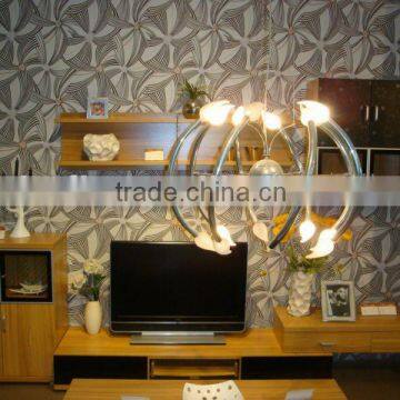 Paper laminate wooden tv cabinet set