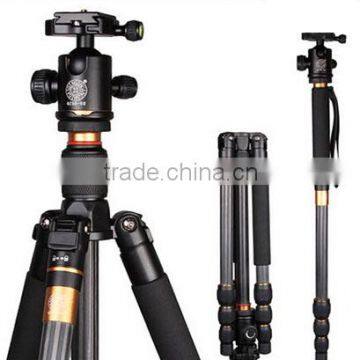 Q476 Carbon Fiber 1550mm Gimbal Panorama and Portable 1.29KG Digital & DSLR Camera Tripod 2016 New Photographic Tripod Q666C Quality Choice photo-2