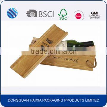 China factory custom made luxury nature wood gift set wine box                        
                                                Quality Choice