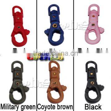 Length 1-13/16"Plastic Swivel Snap Hook Multi-Color For Weave Paracord Lanyard Buckle Backpack Webbing #FLC071-B/(Mix-s)