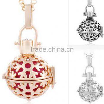 New Wholesale 2016 Snowflake Copper Bolas Jewelry With Sound Ball For Pregnant Woman