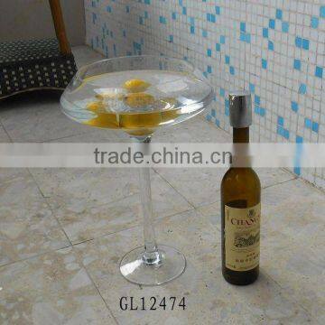 Fashionable Mouthblown giant clear wine glass vase