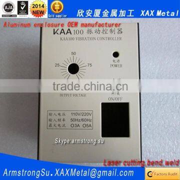 XAX133Alu OEM ODM customized laser cut bend weld sheet aluminum degreasing pickling phosphoric powder coated enclosure