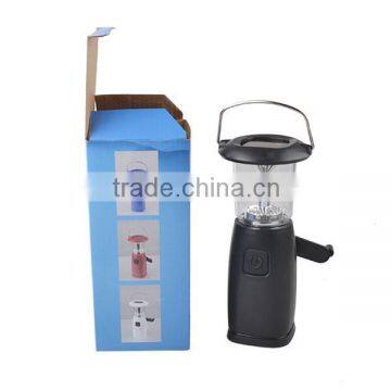 Plastic Hand Cranking High Light 6 LED Rechargeable LED Lantern photo-5
