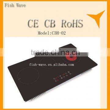 2015 hot sale 99minutes timer setting hot pot infrared induction cooker Home appliance multi cooking 3 burner