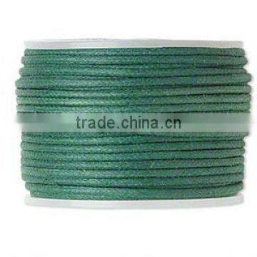 Wax cord Jewelry making supplies-2 mm green color wax cord reel wheel for jewelry DIY making and craft supplies