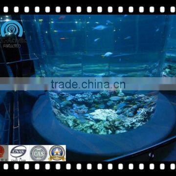 Customized Transparent Cast Acrylic Aquarium Factory Project