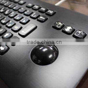 IP65 Black Backlit Trackball Keyboardl in Factory Price photo-3