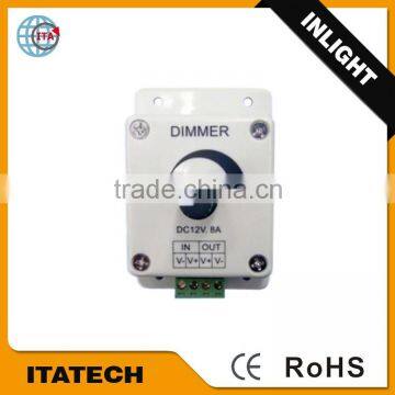 DC12V 8A ABS shell knob-prerated controller/Dimmer for led strip light