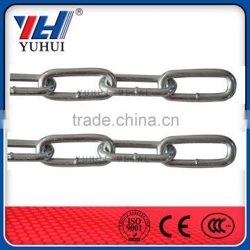 bright galvanized steel link chain,din 763 steel chain link(FACTORY)