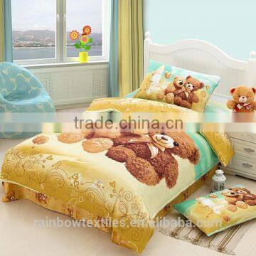 high quality children teddy pattern comforter