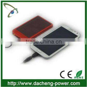 Portable solar panel charger solar mobile charger cover 2600 mAH