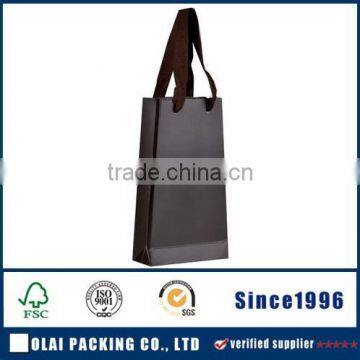 paper black leatherette hand bag for storage