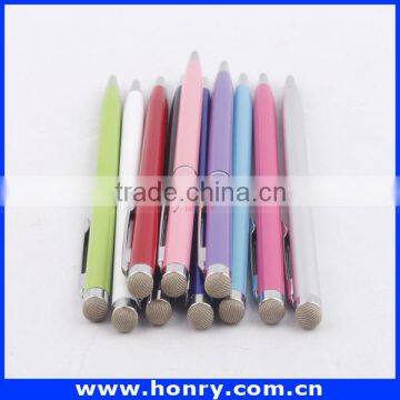 New style metal slim cross custom logo stylus touch pen for iphone 5