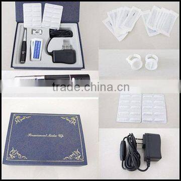 Permanent Electric Makeup Kit Pen Ink Ring Tips Tattoo Eyebrow Make up Machine