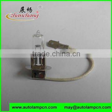 Changzhou factory H3 car halogen bulb QUARTZ GLASS