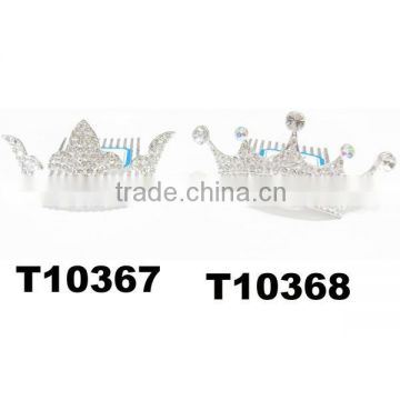 wholesale glitter miniature rhinestone crown boys crowns