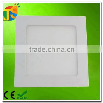 Commercial lighting 12w slim aluminum square led panel light