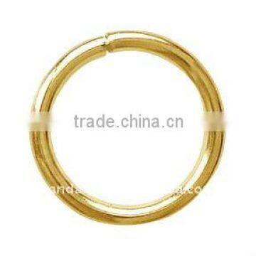 Jewelry Findings, Brass Jumprings, Close But Unsoldered, Golden Color, 1.0mm, 4mm, 7690pcs/500g(J0CPF018-1)